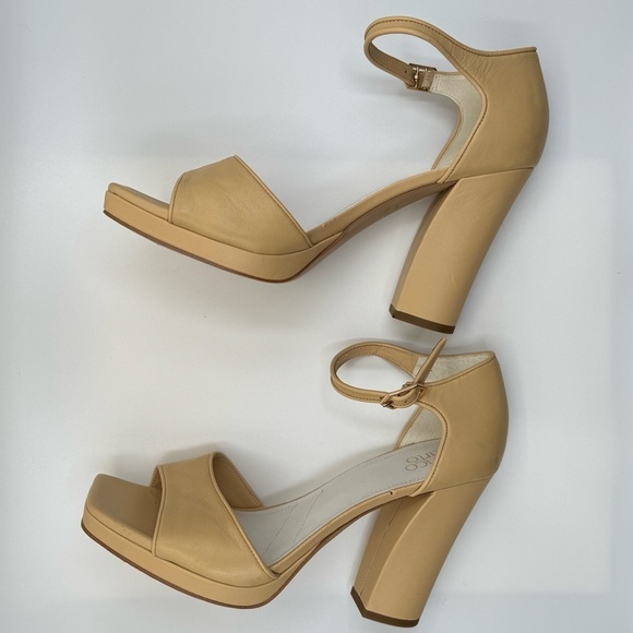 Franco Sarto Dima Cream Sandal Heels - Picture 9 of 15